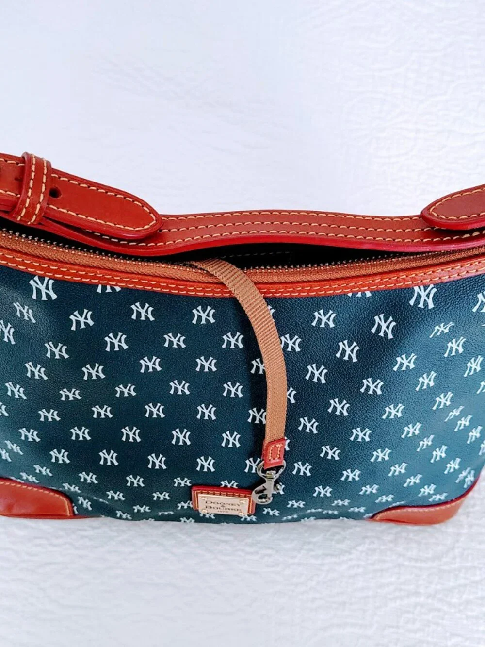 Dooney and Bourke New York Yankees Handbag Coated Cotton MLB Purse w/Dust Bag